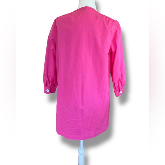 Tuckernuck Pink Blake Mini A Line Button Down Feminine Barbie Shirt Dress Small - Picture 5 of 14
